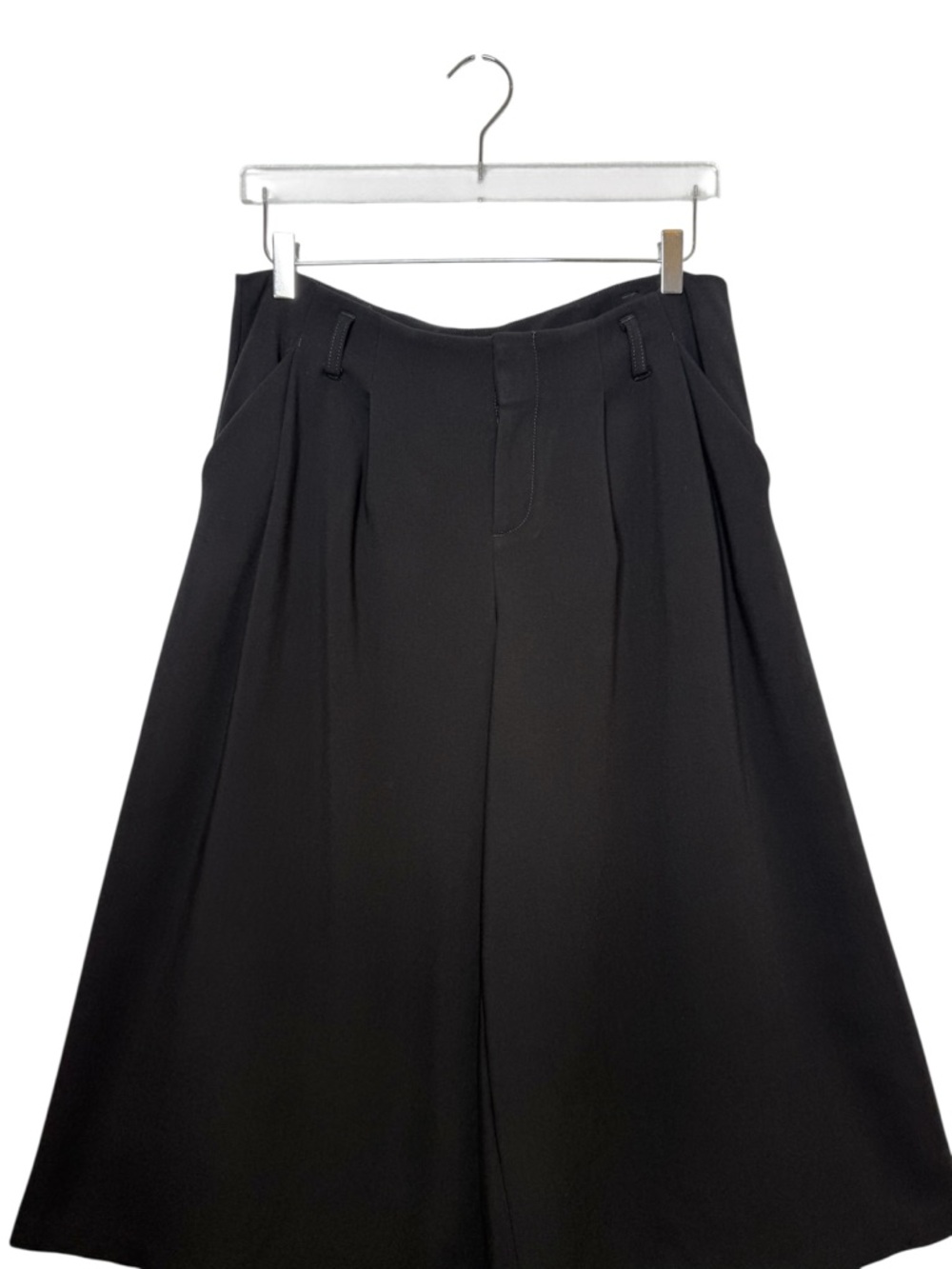 Anthropologie Maeve Black Wide Leg Culottes High Rise Cropped Pants Sz 6 - Picture 3 of 13